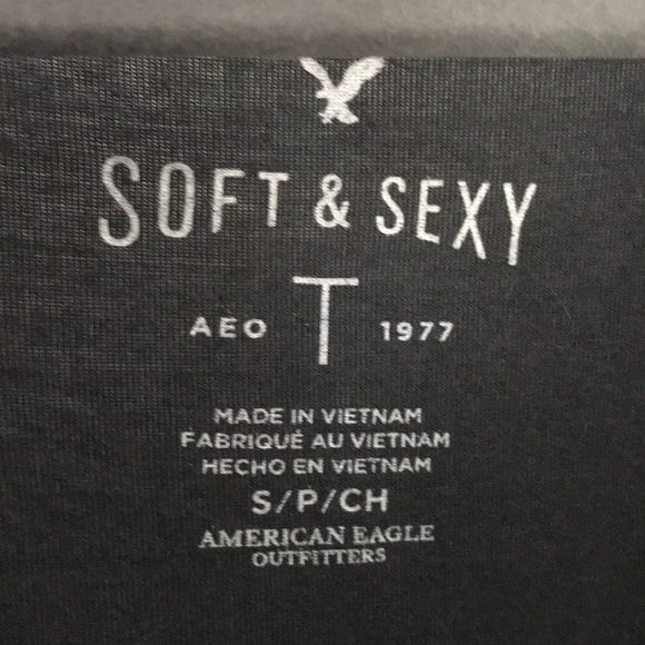 S Grey American Eagle Soft&Sexy T-shirt - Picture 2 of 4